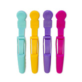 B2B COLOURED CROCODILE CLIPS JUMBO - 4PK